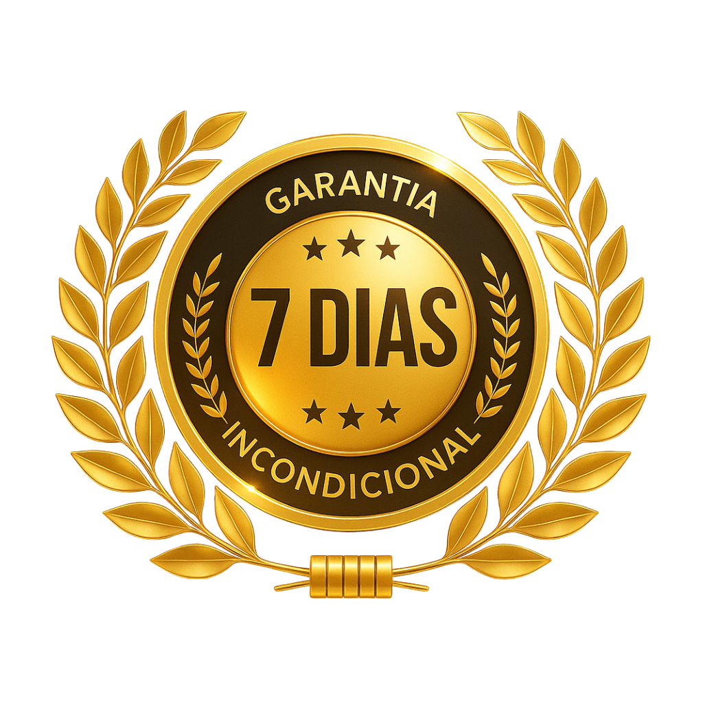 Garantia de 7 dias incondicional